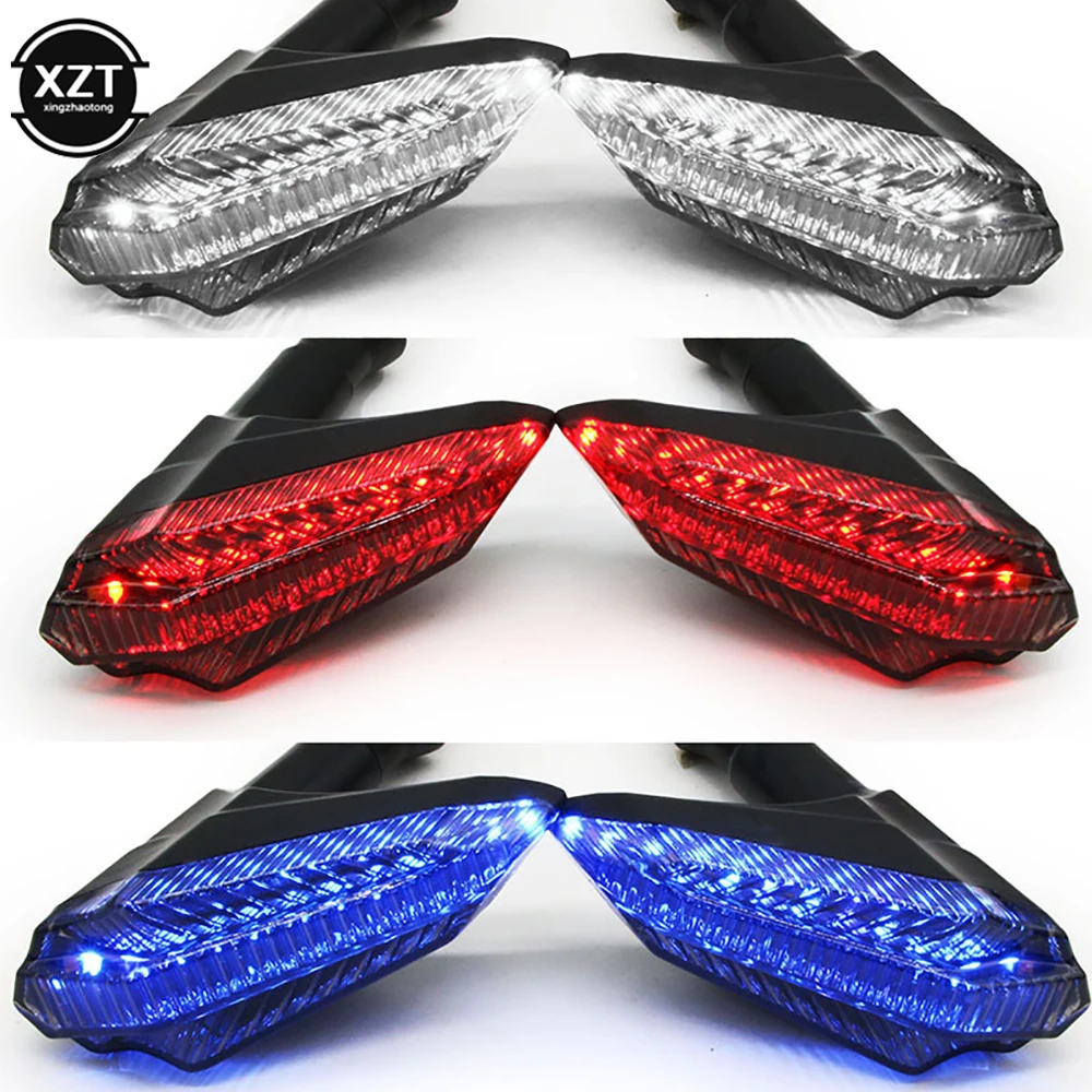 

2pcs 12V Motorcycle LED Turn Signal Electric Scooter Warning light Flowing Water Corner light Direction Indicator Light