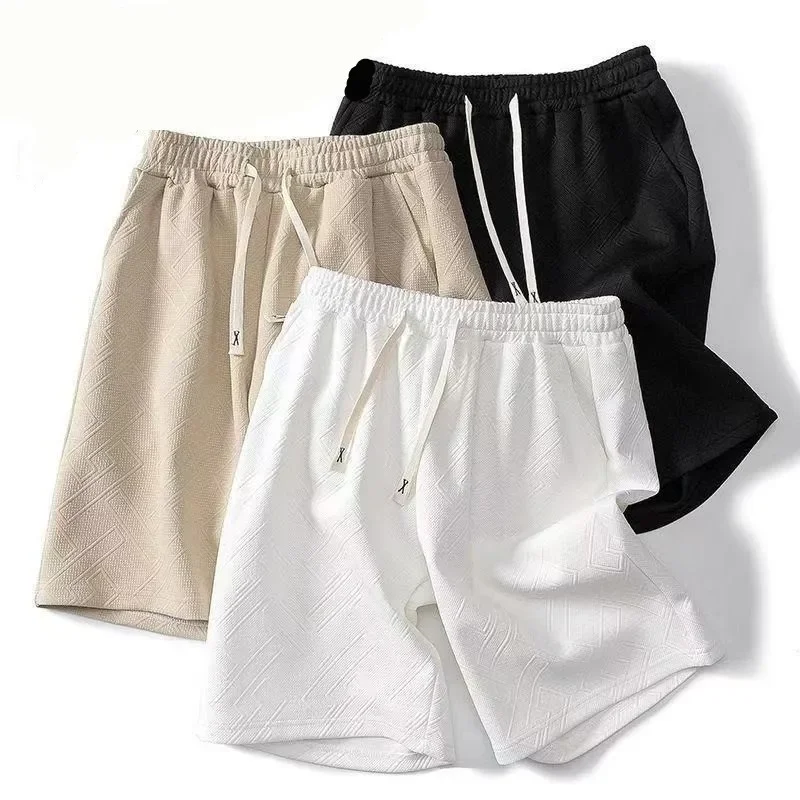

Summer Sports Shorts Men Versatile Loose Pentagram Pants Trendy Thin Outfit Beach Pants Loose Running Shorts And Casual Pants