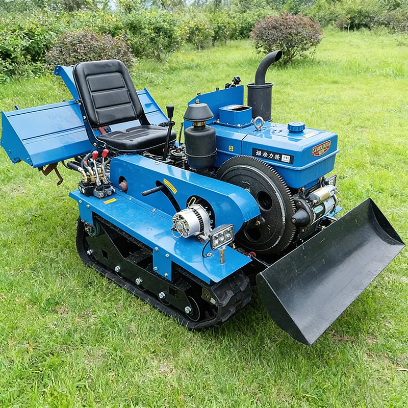 

Customized Full Terrain Small Diesel Micro Tiller, High Performance Crawler Tractor & Crawler Rotary Tiller