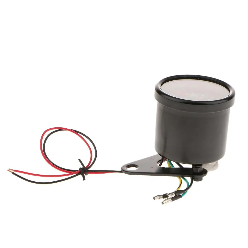 Digital LED Motorcycle Tachometer Speedometer Aluminum Waterproof RPM Meter Bracket 13000RPM for Bike Dashboard Accessories