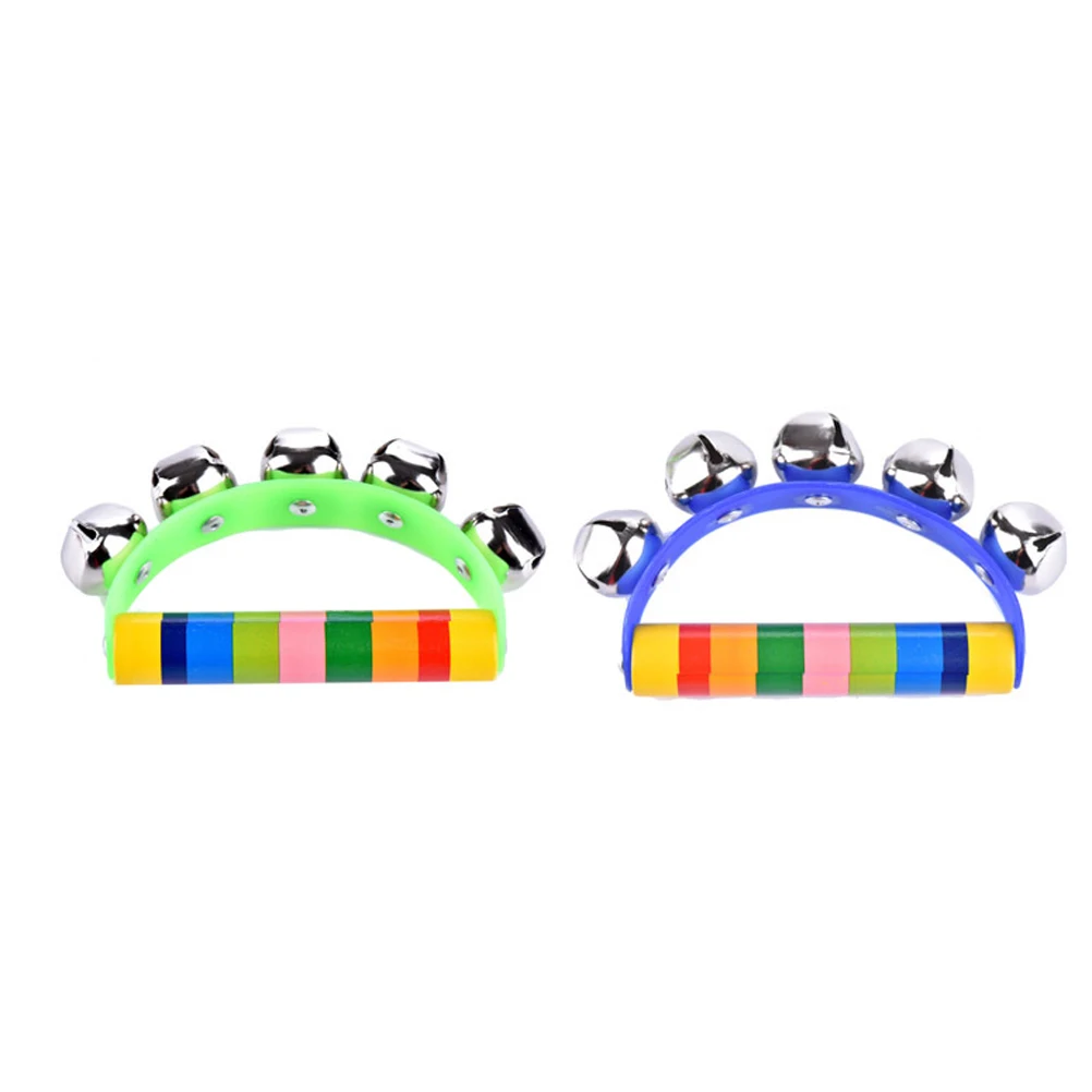

5 Pcs Hand Bell Jingle Bells Stainless Steel Kids Music Educational Toys Sleigh Child