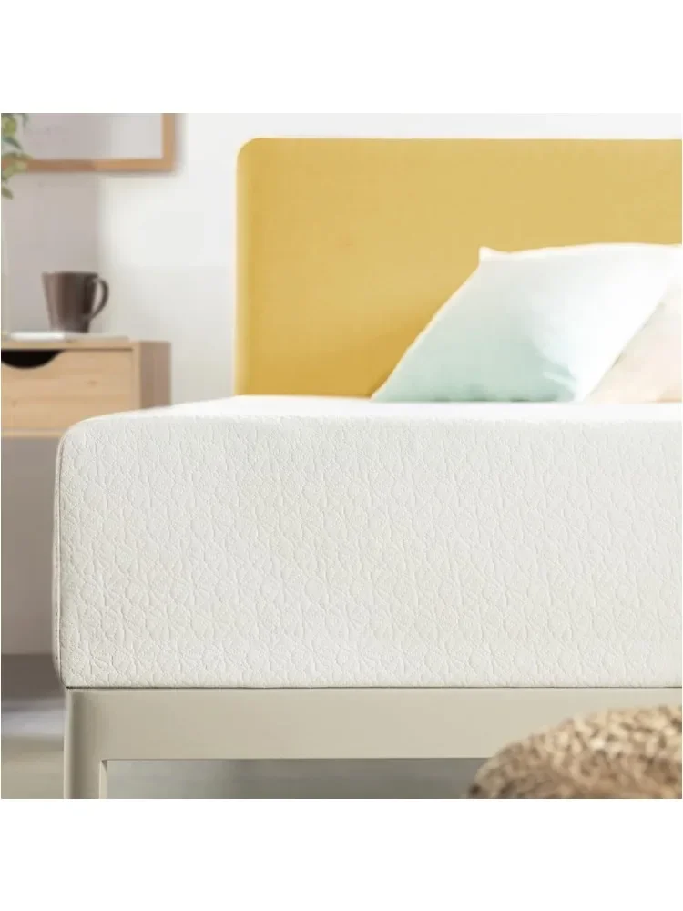 

home.12 Inch Queen Mattress Bed-In-A-Box, Green Tea Memory Foam, White