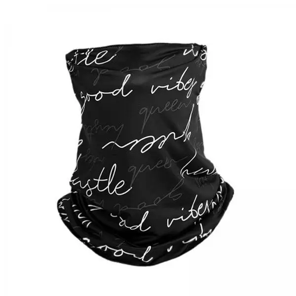 

Unisex Ice Silk Face Cover Bandana Neck Gaiter with Ear Loops Sun Protection for Outdoor Sports and Travel