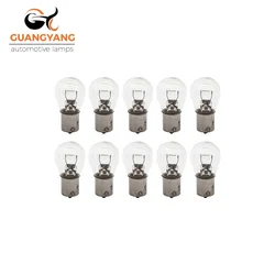 10 Pcs S25 P21W P21/5W BAY15D BA15S 1156 1157 Amber 12V 21W 12V 21/5W Car Halogen Turn Singal Light Reverse Lamp Stop Bulb