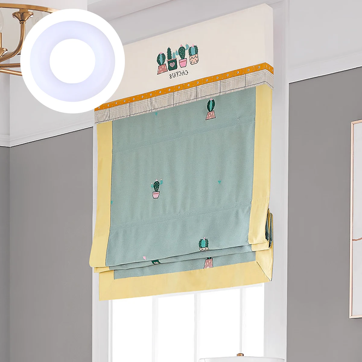 

800Pcs Curtain Accessories Roman Rings Strong Folding Hanging Loops Ideal for Window Drape Rods Modern Home Decoration