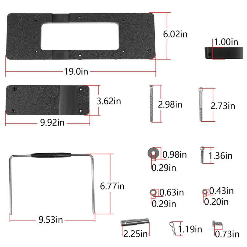 For Minn Kota Quick Release Bracket 1854023 & MKA-23 Fits Ultrex Fortrex Maxxum Edge Trolling Motors, for All Terrain Bow Mount