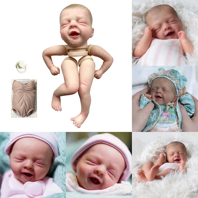 

11inch Salia Already Painted by Hand Reborn Doll with Painted Hair and Rooted Eyelashes cloth Body Doll Kit