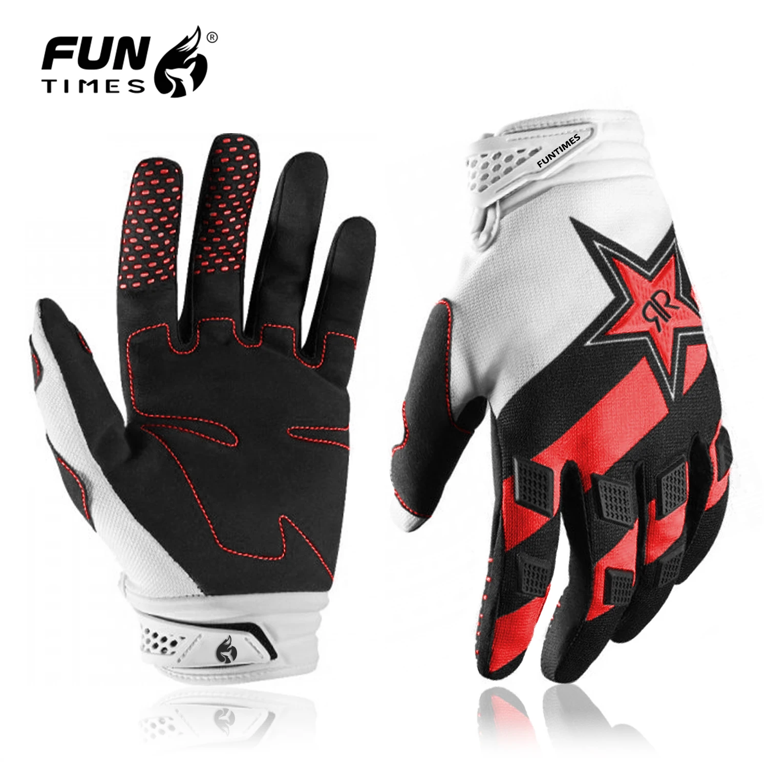 New three color men\'s motorcycle gloves, bicycle full finger off-road motorcycle protective gloves