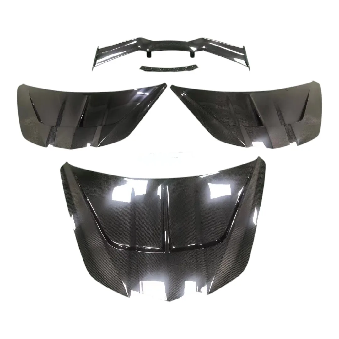 ST Style New Carbon Fiber Front Engine Bonnet Hood for Chevrolet Corvette C8 Z06 2020-2025
