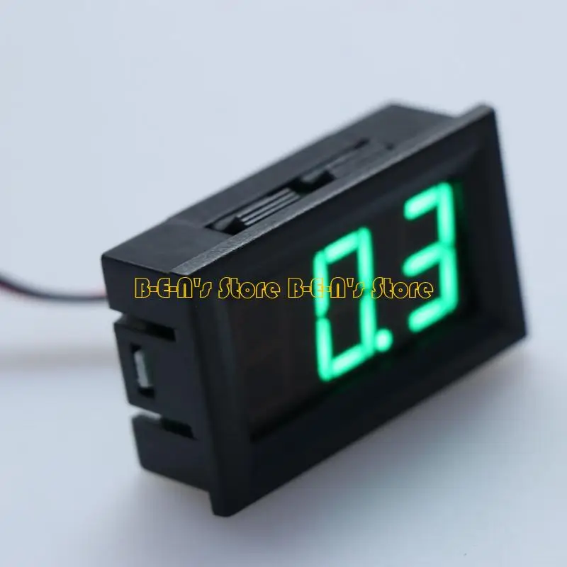 Y1AD 3-Wire Digital Voltmeter 0-100V LED Display & Reverse Polarity for Protec