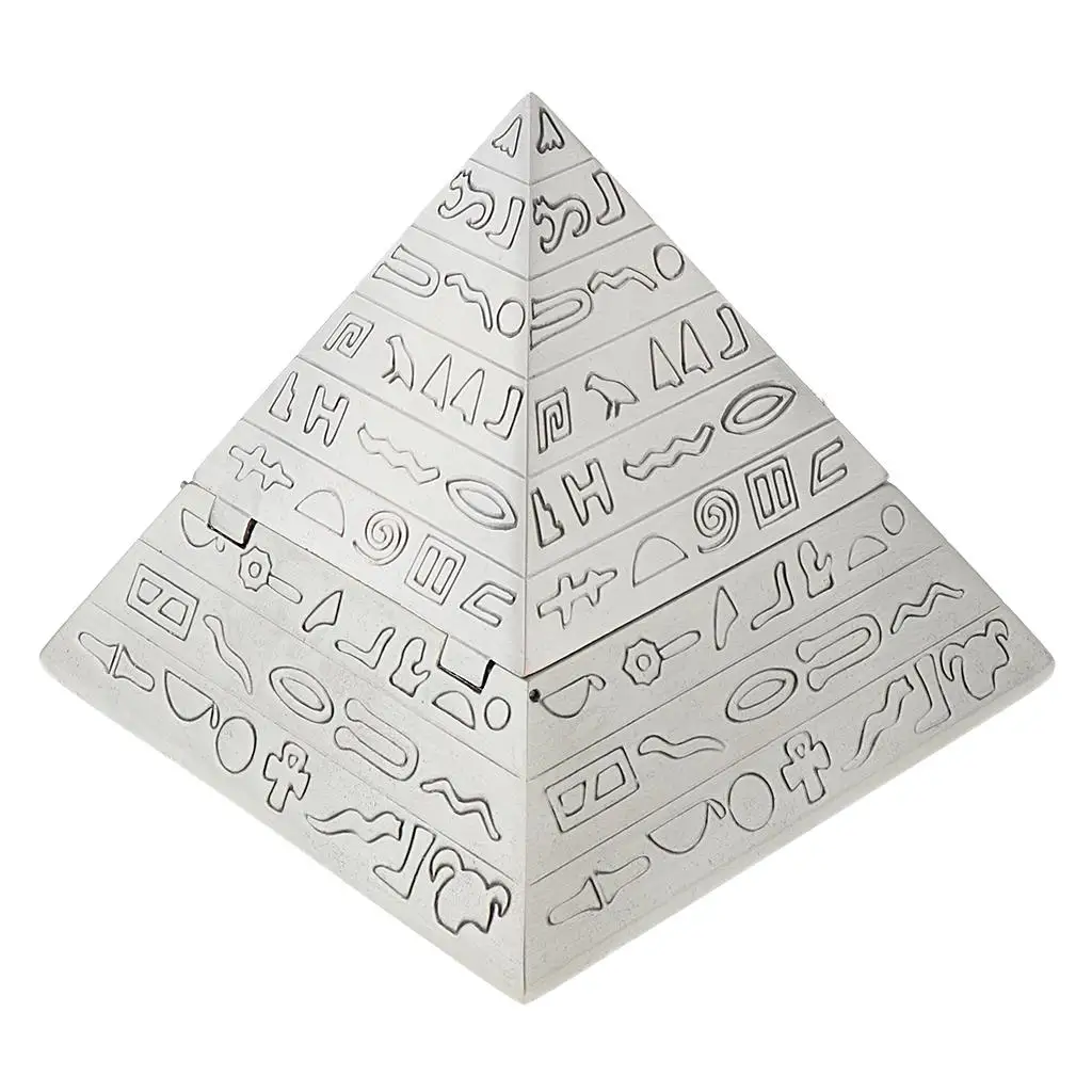 Personality Metal Pyramid Crafts Home Decor Jewelry Box for Gifts