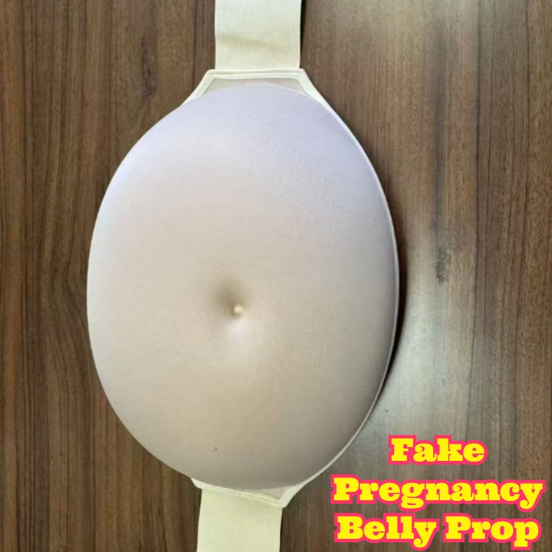 foam-fake-pregnancy-belly-prop-stage-performance-costume-lightweight-comfortable-simulation-maternity-pad-soft-breathable