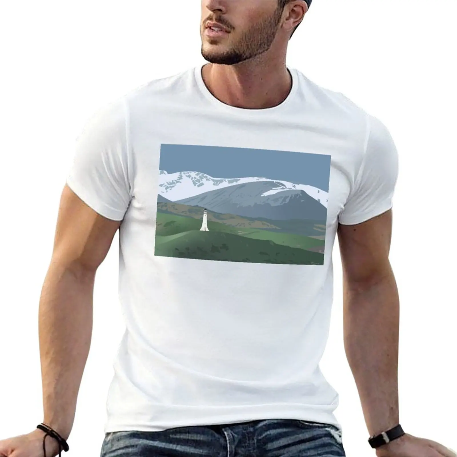 Hoad Monument, Ulverston, UK T-Shirt Basic Solid Color Short Sleeve T-Shirt