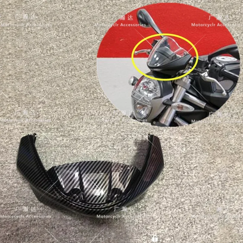 Fit For Ducati Monster 696 796 1100/S/EVO Upper Front Nose Fairing Carbon Fiber Paint