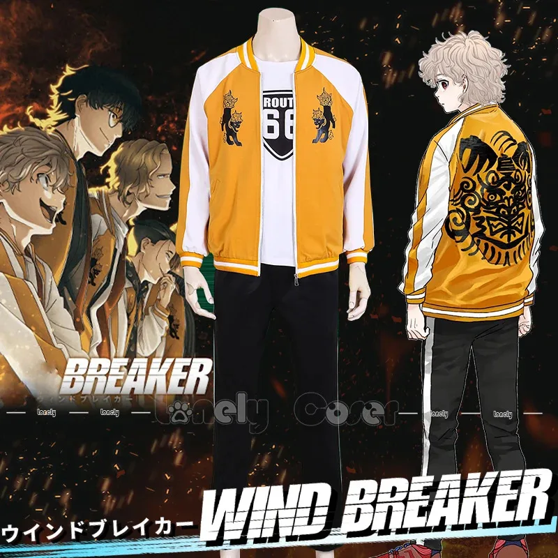 

Лили 123Choji Tomiyama Косплей Костюм Аниме WIND BREAKER Shishitoren Leader Униформа Куртка Свитер Футболка Брюки Jo Togame Hall