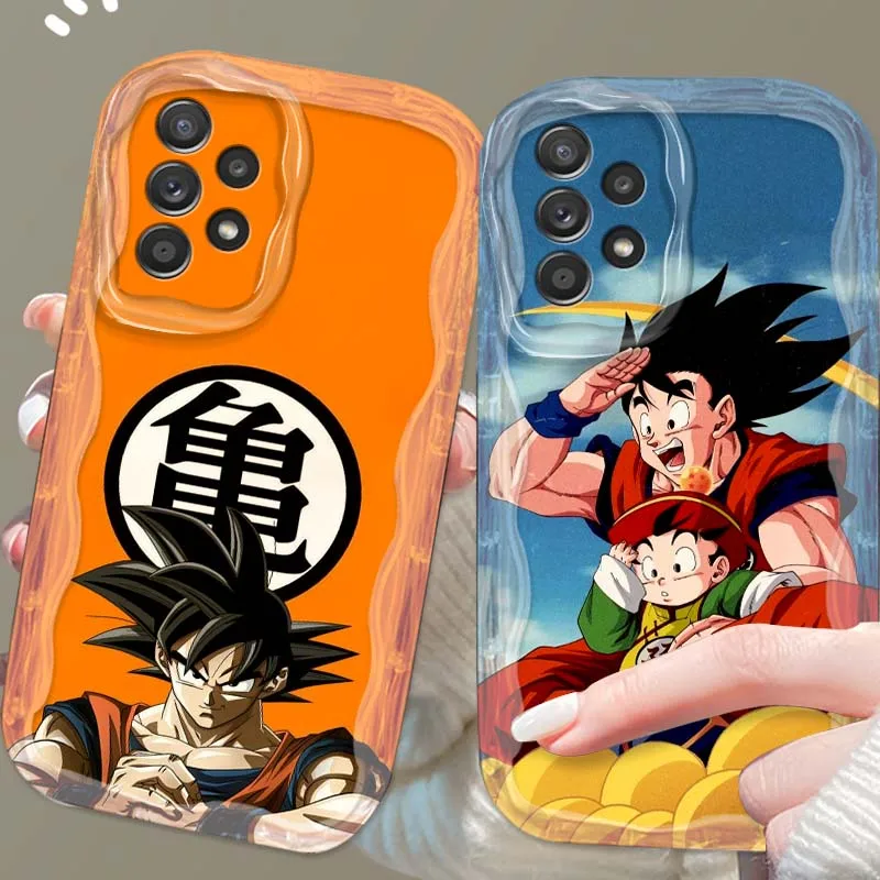 

D-Dragon Balls Cute Son Goku Phone Case For Samsung A73 A72 A71 A56 A55 A54 A53 A52 A51 A32 A36 A26 A25 A13 A14 5G Wave Oil