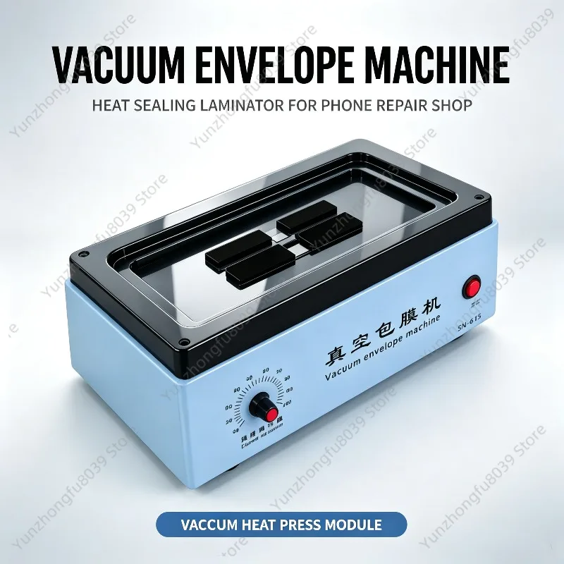 Automatic vacuum mobile phone screen protector laminating machine, universal hydrogel film laminating machine for repair shops