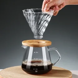 Punana-Ensemble de cafetière, carafe à café en verre avec filtre à café en verre, ensemble de cafetière goutte à goutte pour la maison ou le bureau, 300ml