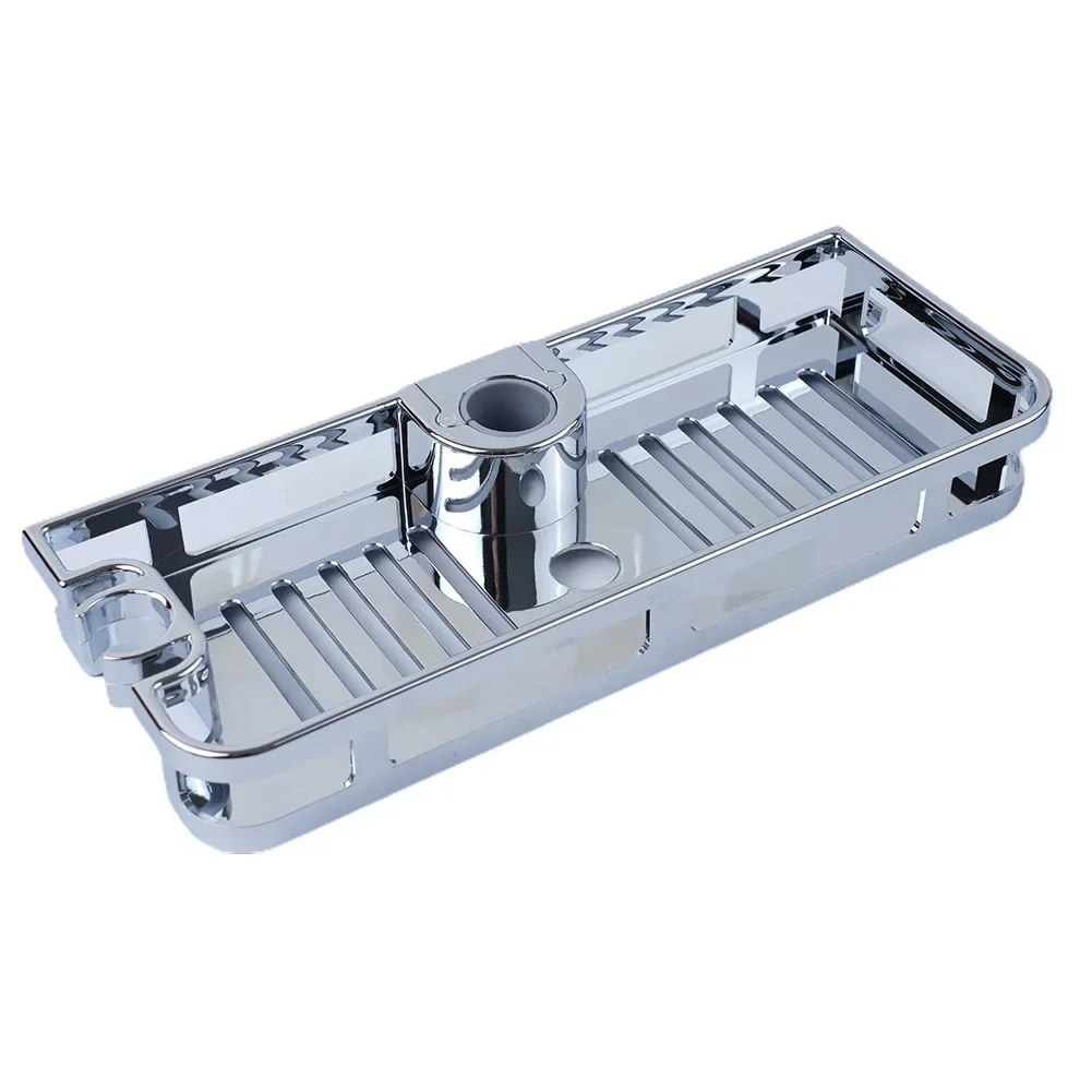 

Bathroom Hanging Pole Shower Basket Tidy Storage Shelf Organiser Tray Rack No Drilling Storage Rack For Bathtub Accessories