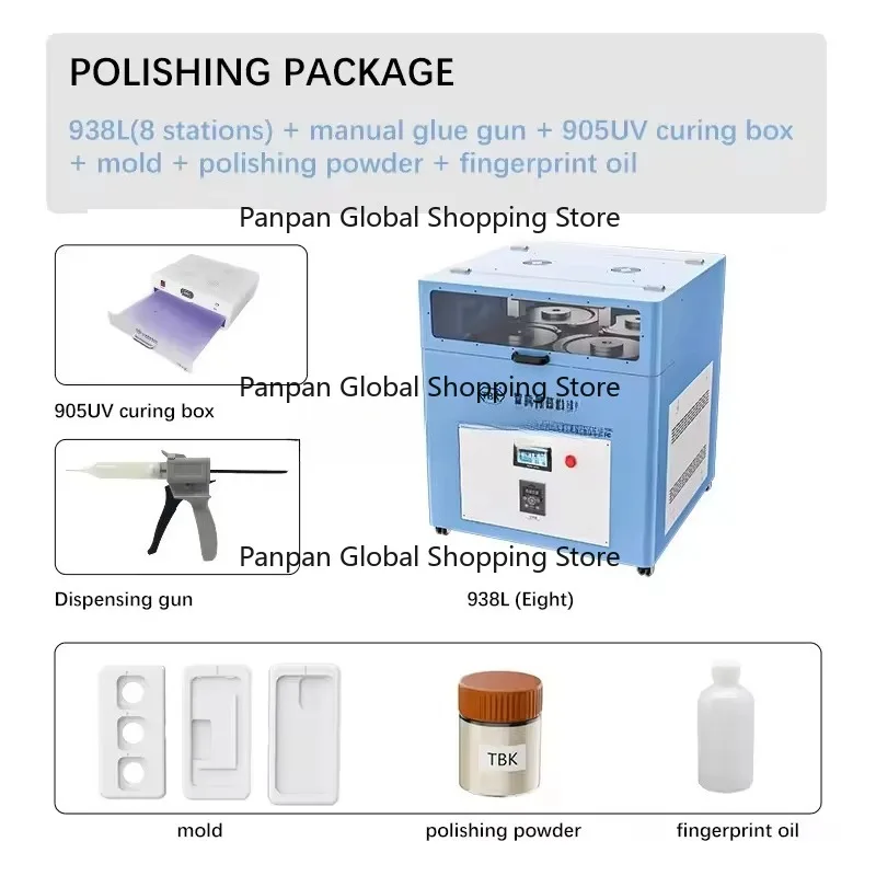 TBK 938L Oca Lcd Glass Grinding Screen Polishing Machinefor Iph-one 220v 1-year Warranty Refurbished Phone Screen Scratch Repair