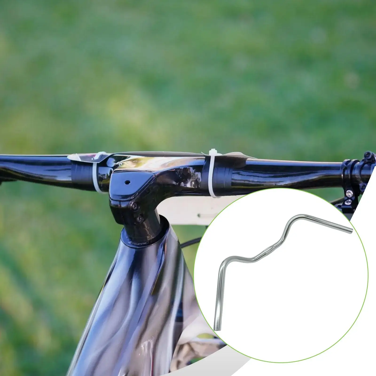 

Bike Handlebar Drop Bar Handlebar Replacement Accessory 25.4mm Clamp Diameter Lightweight Component Aluminum Alloy