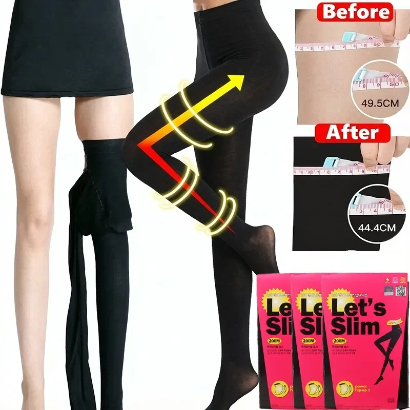 Compression Pantyhose Slimming Leg Shaping Base Layer Tights Bare Leg Artifact Warm Comfortable Hosiery Prevent Varicose Veins