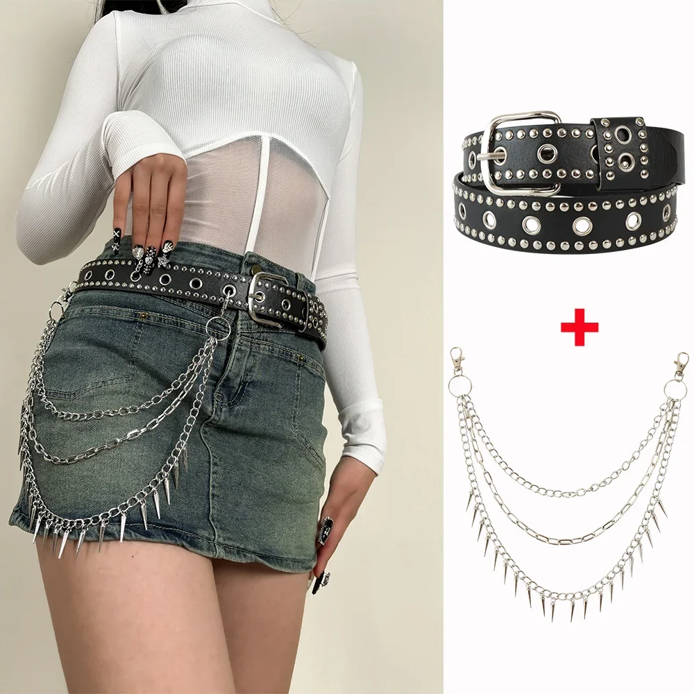 2PCS Fashion National Style Multi-layer Waist Chain Tassel Dress Decoration Chain Female Sexy Waist Chain Belt