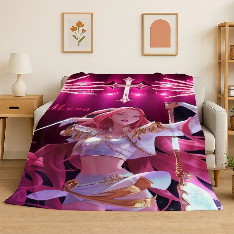 KPop D-Demon Hunters Saja Boys Cartoon Soft Flannel Throw Blanket,Cozy Blanket for Bed,Couch,Sofa,Bedroom,Living Room,Travel