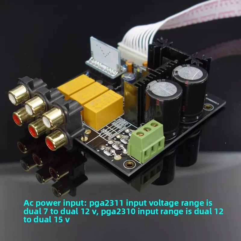 F6- PGA2311 PGA2310 Preamplifier Kit HIFI High Precision Volume Step Zero Error Finished Board