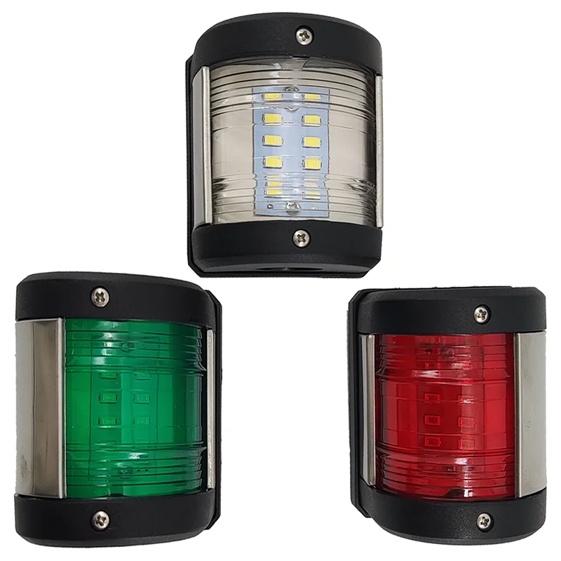 Marine Navigation Light, Port Starboard Red Green Sidelight, Yacht Speedboat Fishing Boat Signal Lamp