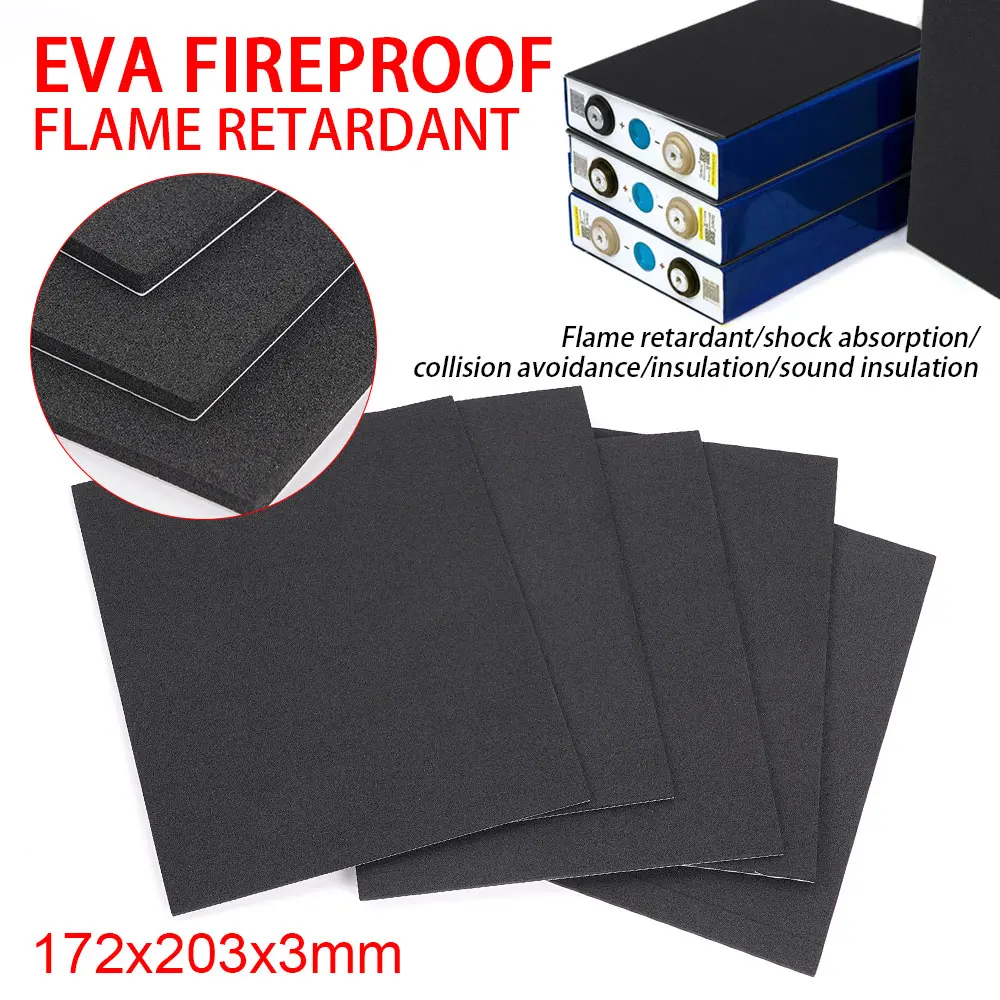 10/15pcs Flame Retardant Adhesive EVA/V0 Foam Battery Insulator Anti-collision For 3.2V 280Ah 320Ah 310Ah LiFePo4 Battery DIY