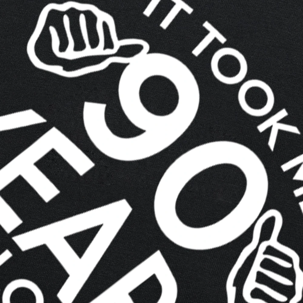 T-Shirt zum 90. Geburtstag mit Aufschrift „It Took Me 90 Years", kurzärmelig, Geburtstagsgeschenke, Herrenbekleidung, modisch, lässig, locker, übergroßes T-Shirt – Detail 4