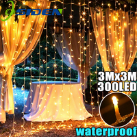 LED Curtain Light String 220V Holiday Curtain Garland Lights Indoor Outdoor Room Christmas Decoration Fairy Lights