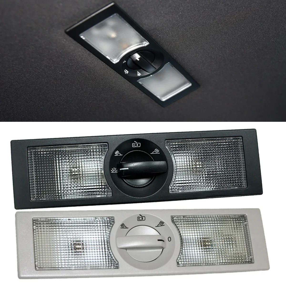 

x1 Interior Rear Roof Light For VW Polo 9N3 4 mk5 Vento Touran Jetta 6 T5 Tiguan 5N Sharan Gol Amarok Seat Leon 2 3 FR 6Q0947291