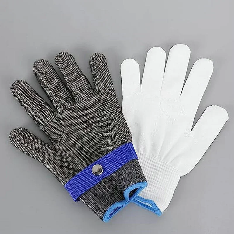 Cut Resistant Glove Stainless Steel Mesh Metal Gloves Working Safety Anti-cut Slaughter Butcher Cutting Fish-killing Iron Glove