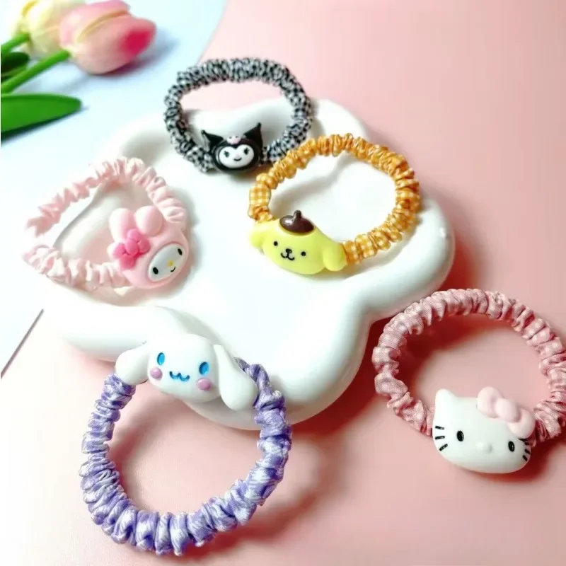 

Sanrio Hello Kitty Cartoon Hairbands Anime Figures Kuromi Cinnamoroll Hairbands Anime Merchandise Decoration Girl Birthday Gifts