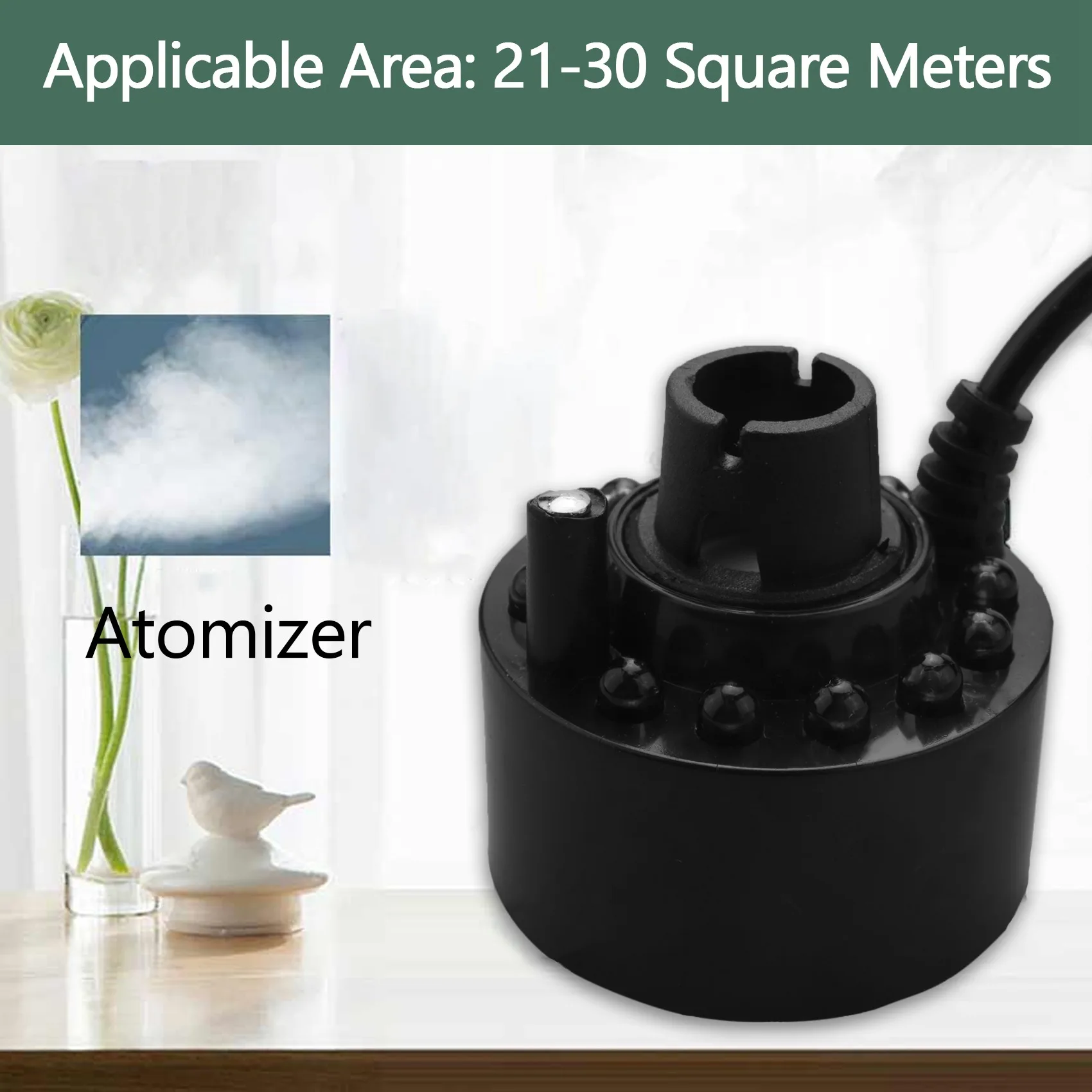 ABLD 12 Led Industrial Incubator Humidifier Pond Atomizer Air Udifiermih DC 24V Mist Maker Fogger Water Fountain