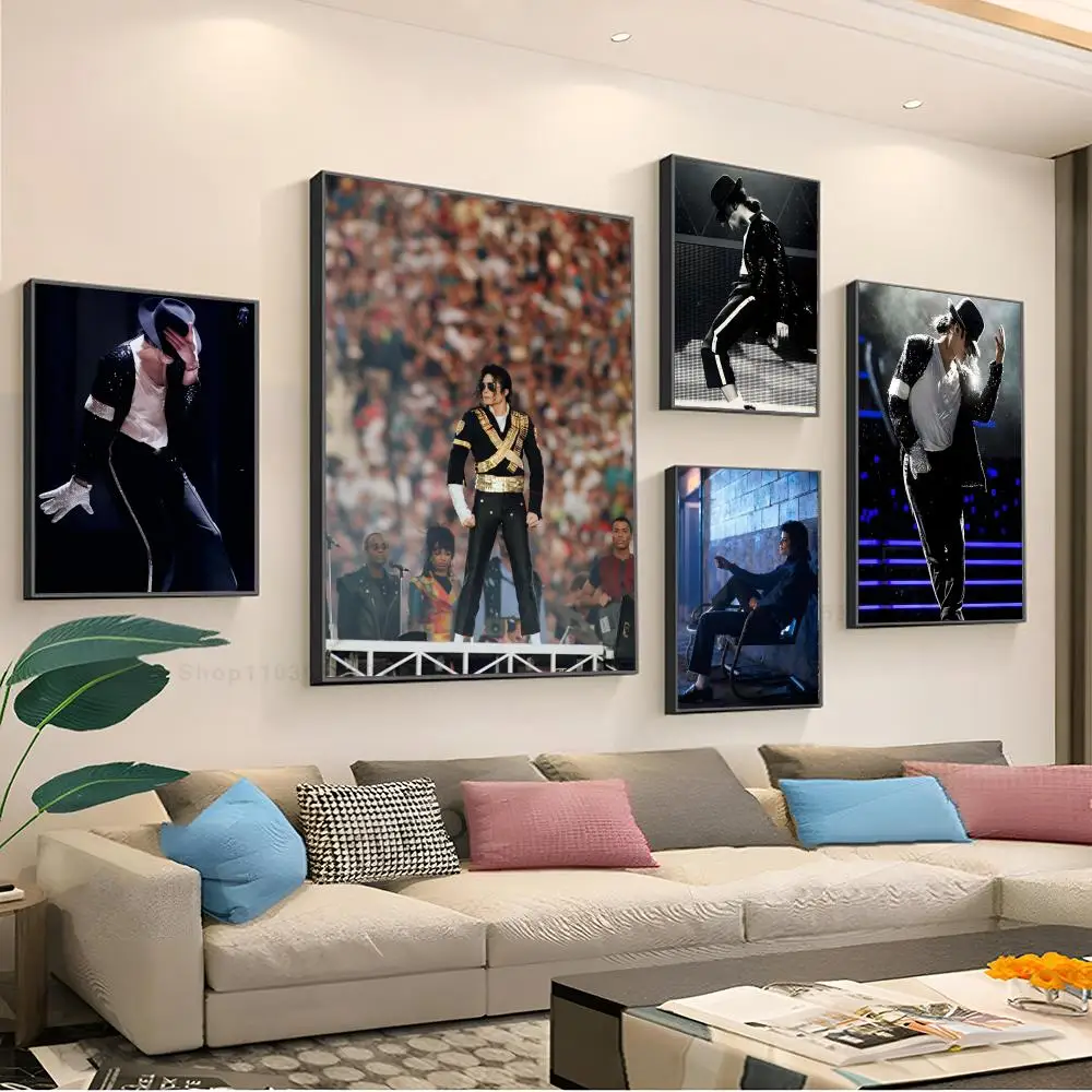 

Singer M-Michael J-Jackson Poster Paper Print Home Living Room Bedroom Entrance Bar Restaurant Cafe Art Painting Decoration