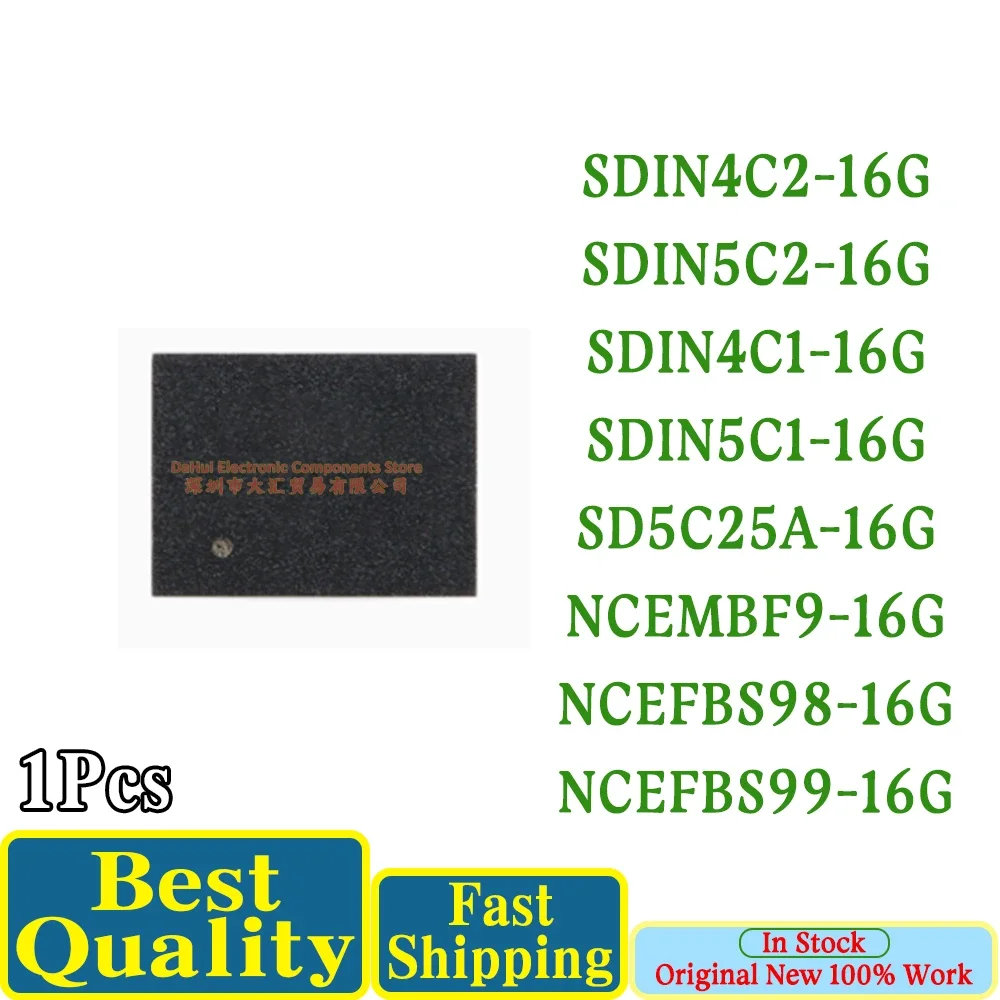 100% test 16GB SDIN4C2-16G SDIN5C2-16G SDIN4C1-16G SDIN5C1-16G SD5C25A-16G NCEMBF9-16G NCEFBS98-16G NCEFBS99-16G BGA