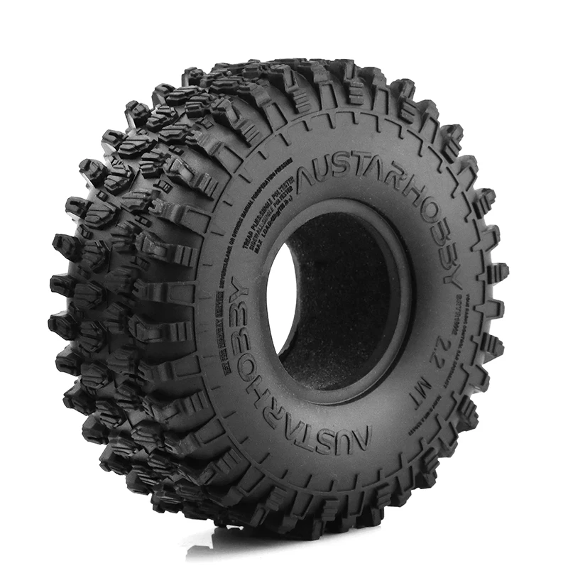 

RC Car 4PCS 130*46MM 2.2 Rubber Terrain Tyre Wheel Tires with Foam Inserts for 1/10 RC Rock Crawler Axial SCX10 RR10 Wraith KM5