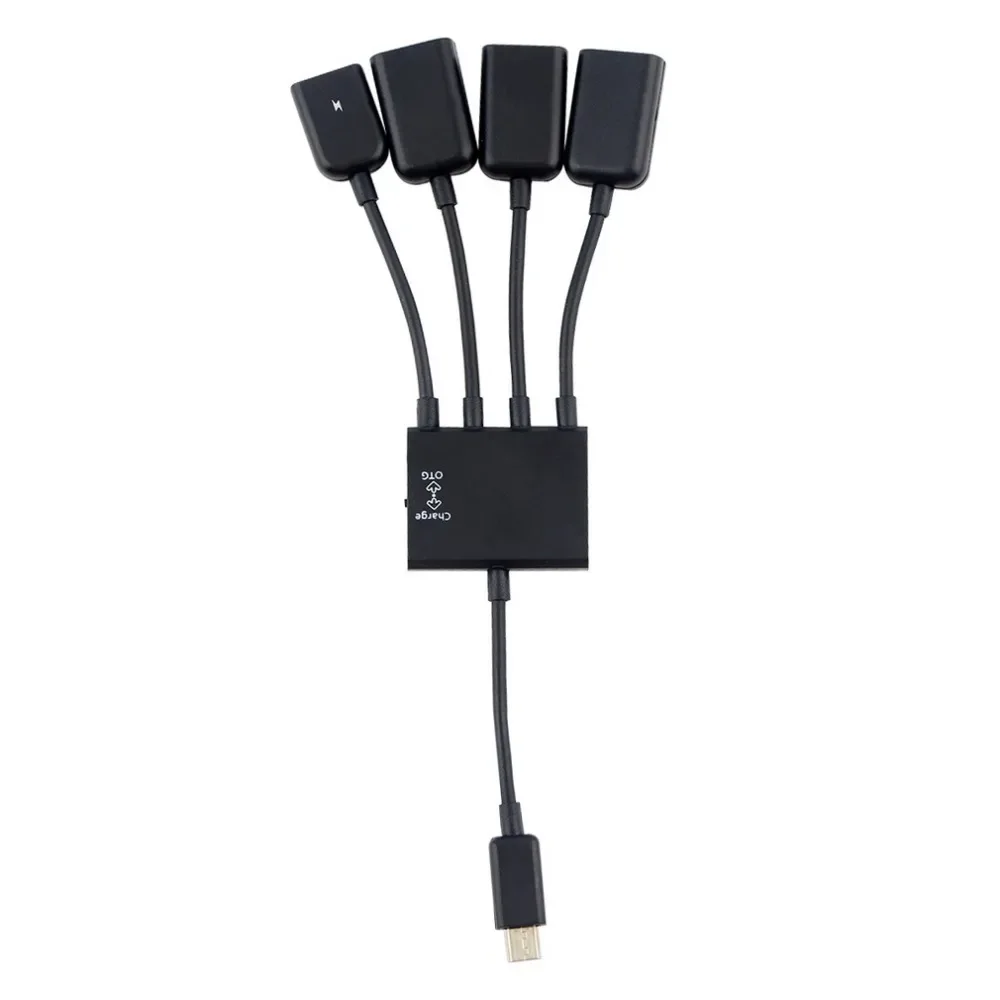 

OTG 3/4 Port Micro USB Power Charging Hub Cable Spliter Connector Adapter For Smartphone Computer Tablet PC Data Wire