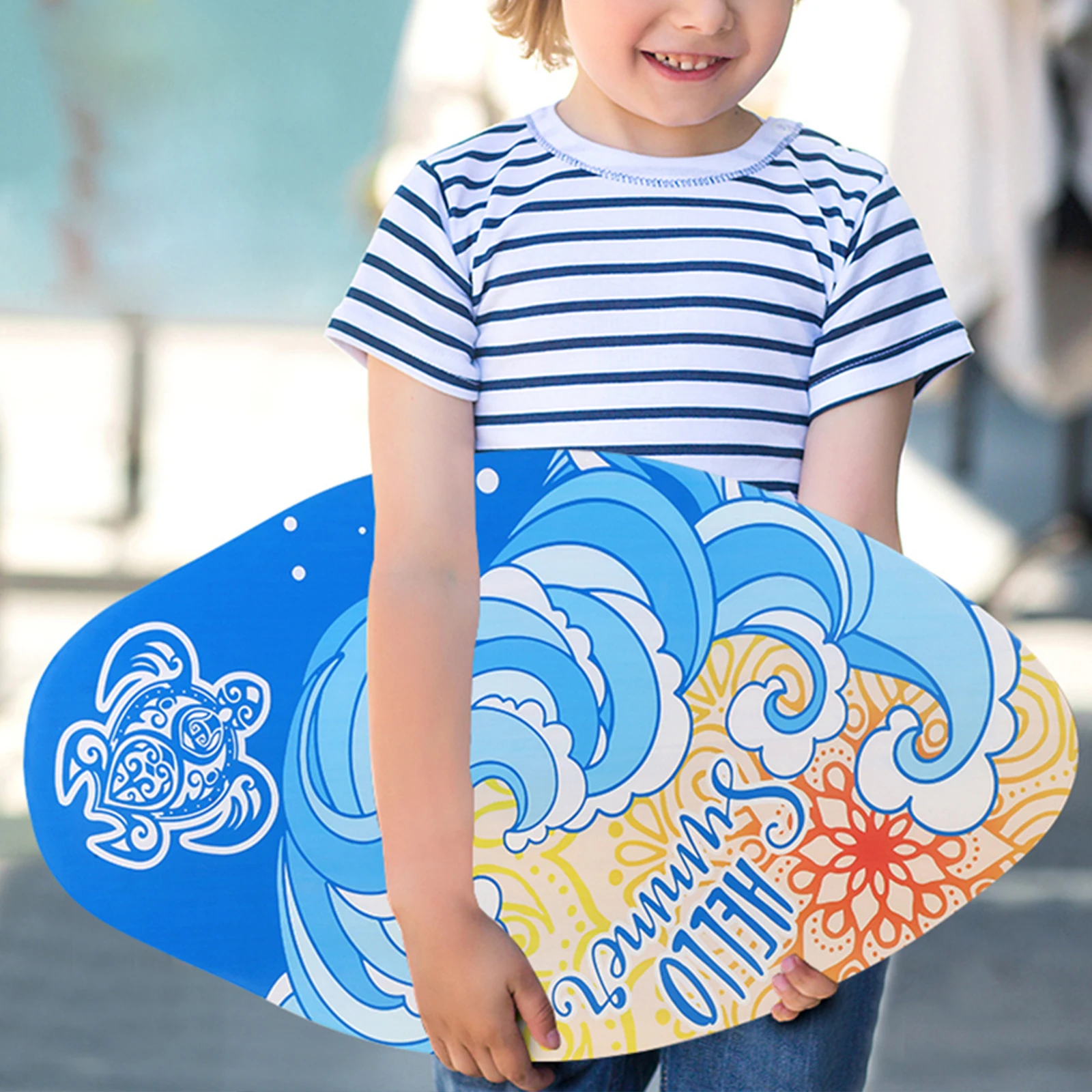 Skimboard universel durable pour débutants, planche de surf pour enfants, planche de sable, planche de ski nautique, eau peu profonde, 30 po