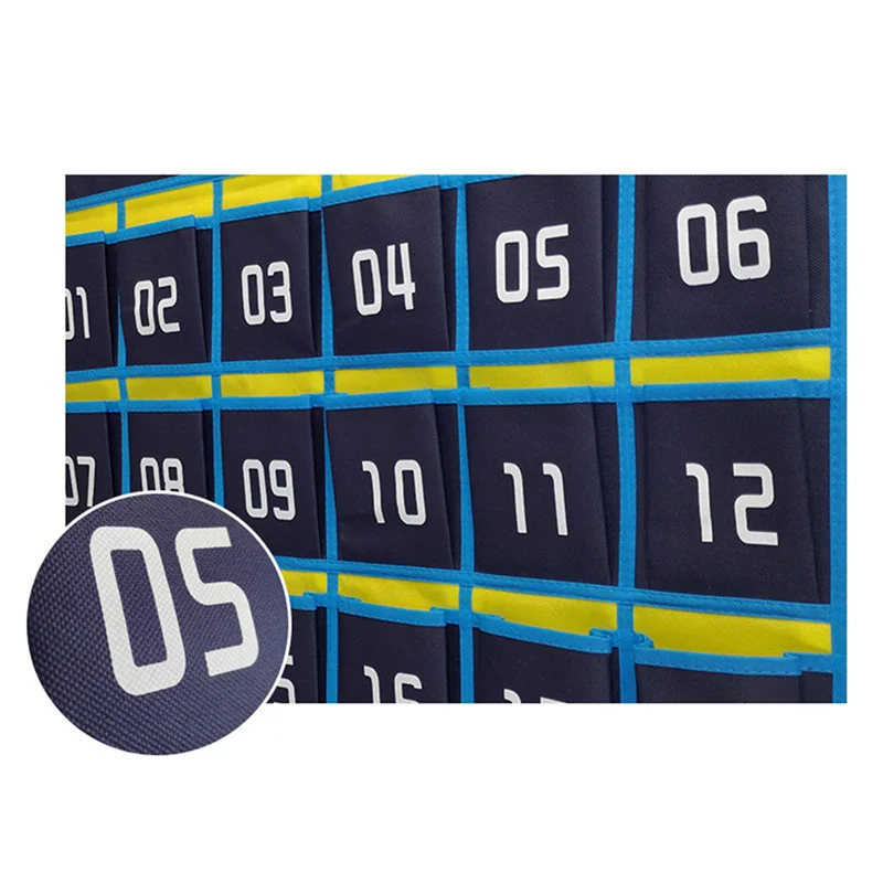 

B28C-4X 36 Numbered Pockets Chart Cell Phone Hanging Organizer Hanging Storage Bag For Classroom Calculator Phone Holders