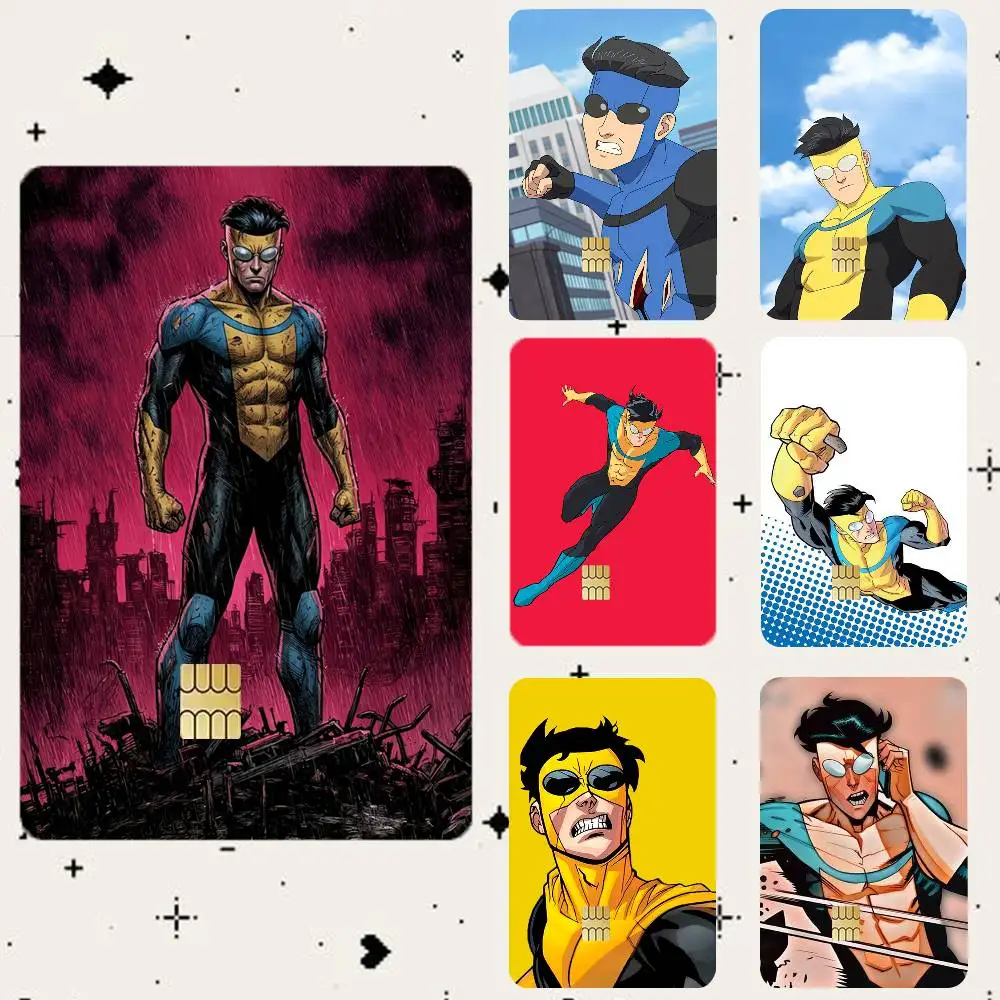 I-Invincible Mark Atom Eve HD Waterproof Card Skins Protective Stickers for Credit Bank Game Cards