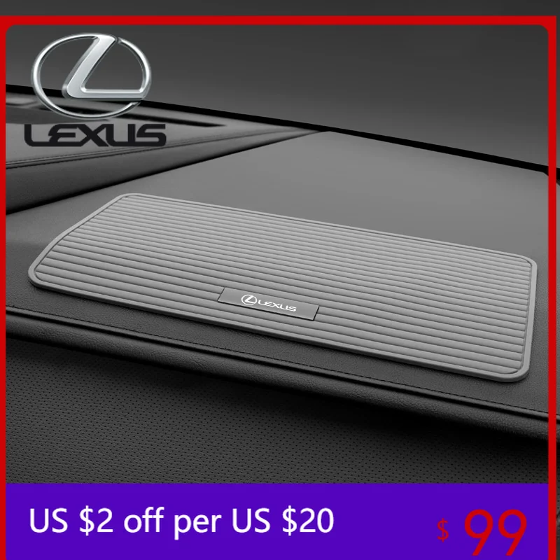 

Silicone Car Non-slip Dash Mat Dashboard Sticky Pad Anti Slip Mat Phone Holder Pad For Lexus ES NX RX GX460 Ct200h Accessories