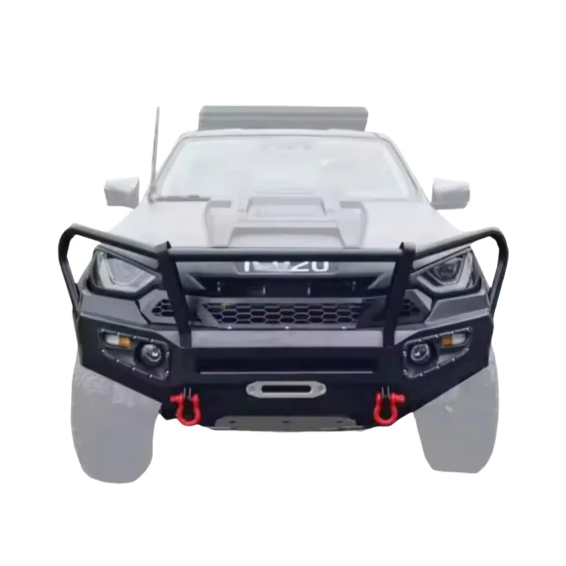 new Brand New Front Steel Bumper With Illuminated Anti-Collision Beam Off-Road Body Kit Fog Light Cut-Outs For Isuzu D-Max 2019+