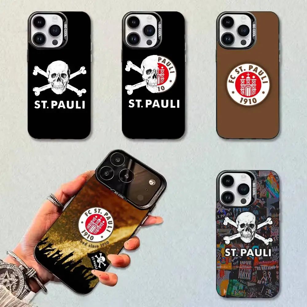 F&C St Pauli R-Rapper Streetwear  Phone Case For iPhone 17,16,15,14,11,12,13 Plus,Pro Max,XS,Colorful Silver