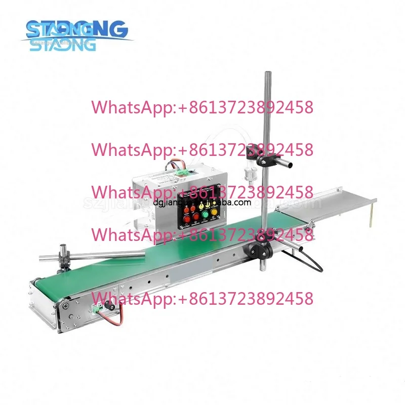 Electric Mini Conveyor Filling Machine Small Bottle Liquid Dispenser for Juice Perfume Milk Nutrient Solution Glass Cleaner