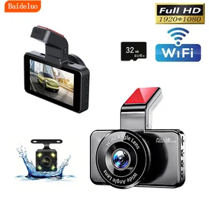 HD Dashcam drahtlose vordere WLAN -Verbindung und doppelte hintere Objektiv mit Reverse Video Car Black Box 10 Hauptverkäufe Camara Heckfiat Typ - №7