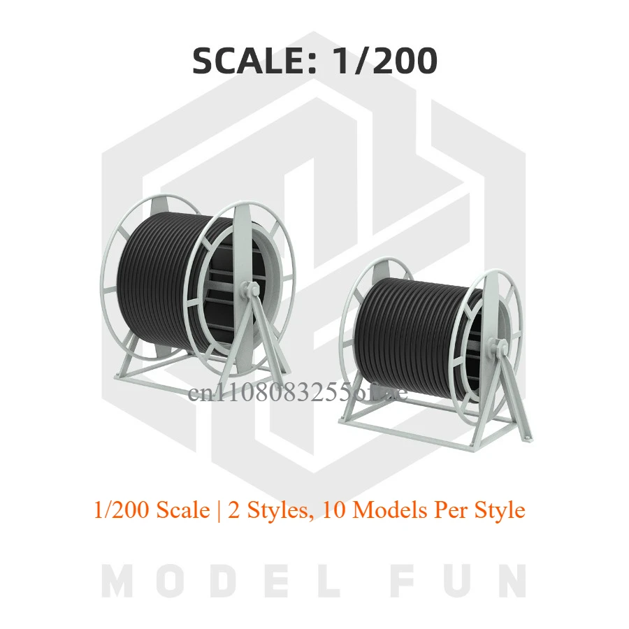 Model Fun MFP20061/35077/70058 Warship Rope Reels 3D Printed Deck Fitting Parts 2 Styles Resin Model Upgrade Accessories